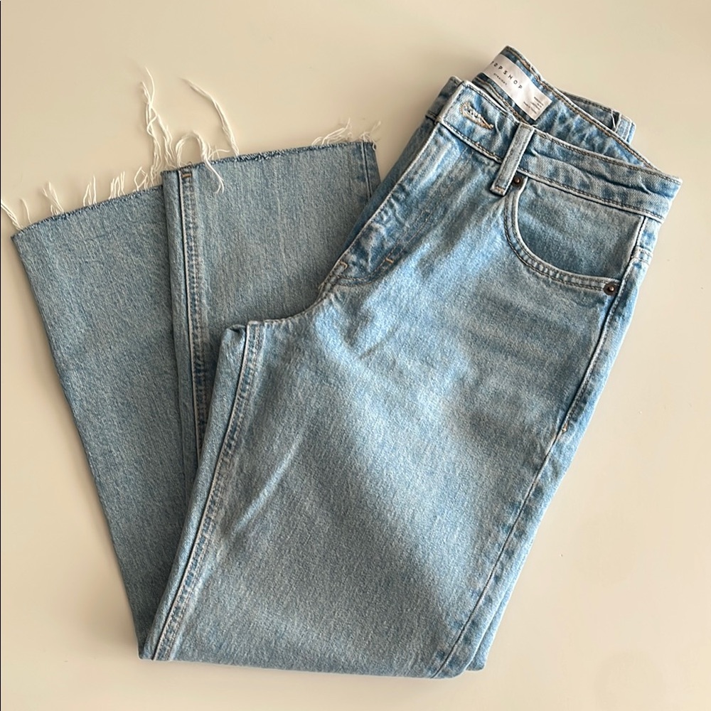Topshop Straight Leg Jeans